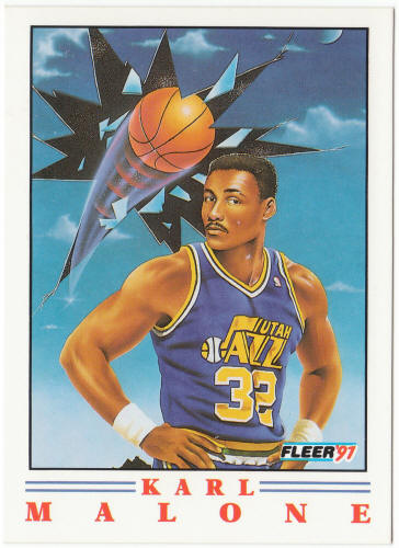 1991-92 Fleer Pro-Visions Basketball #PV5 Karl Malone