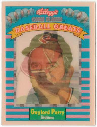 1991 Kelloggs Baseball Greats Sportflics #1 Gaylord Perry