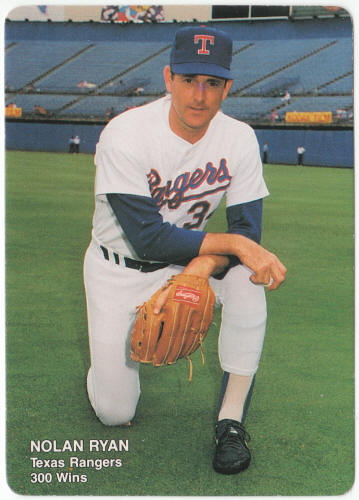 1991 Mothers Cookies 300 Wins Baseball #2 Nolan Ryan