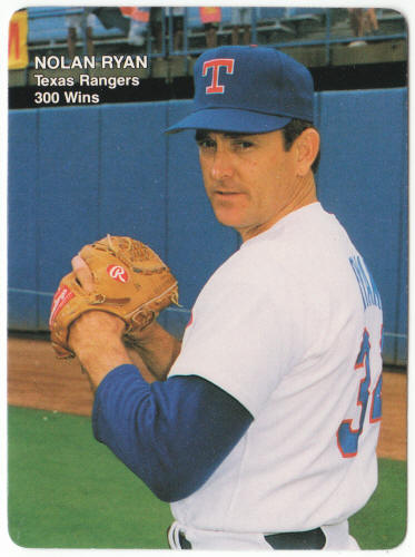 1991 Mothers Cookies 300 Wins Baseball #3 Nolan Ryan