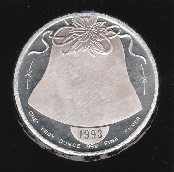 1993 Santa Claus Silver Proof Reverse