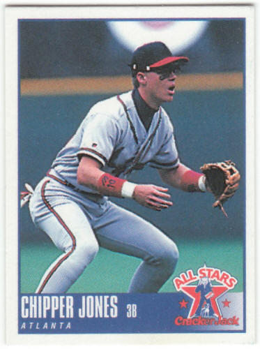 1997 Cracker Jack Baseball All Stars Mini #4 Chipper Jones