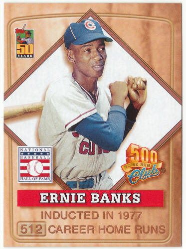2001 Post Cereal 500 Home Run Club Ernie Banks #2
