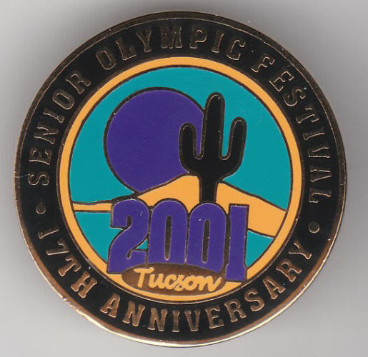 17th Senior Olympic Festival 2001 Lapel Pin