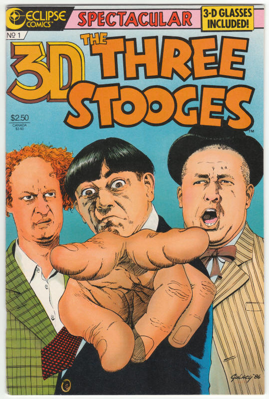 3D Three Stooges #1 front cover
