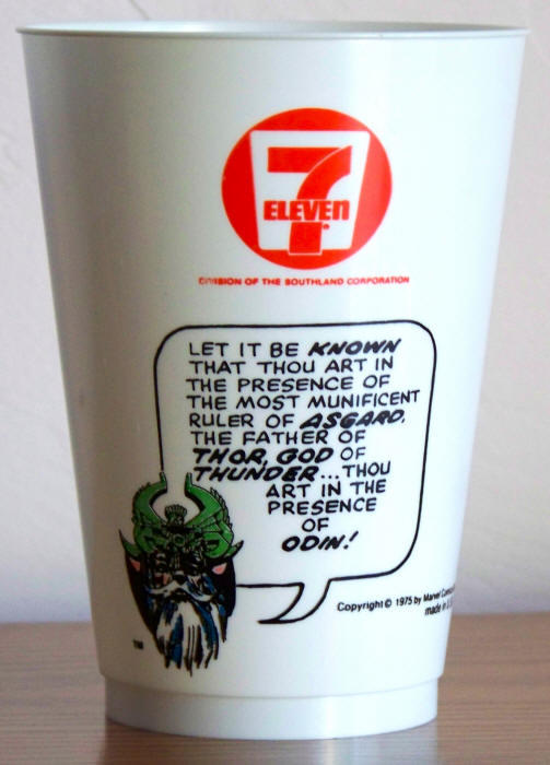 1975 Marvel Superhero 7-11 Slurpee Cup Odin