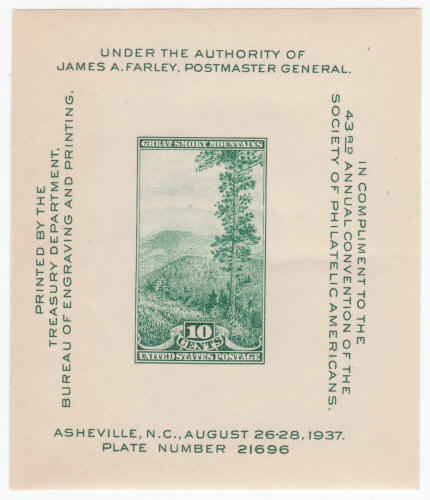 Scott #797 Philatelic Americans Souvenir Sheet
