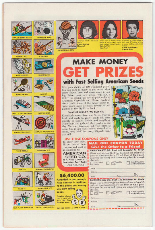 All Star Comics #60 back cover