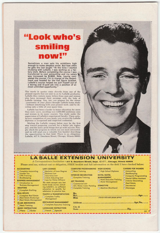 Amazing Adventures #15 back cover