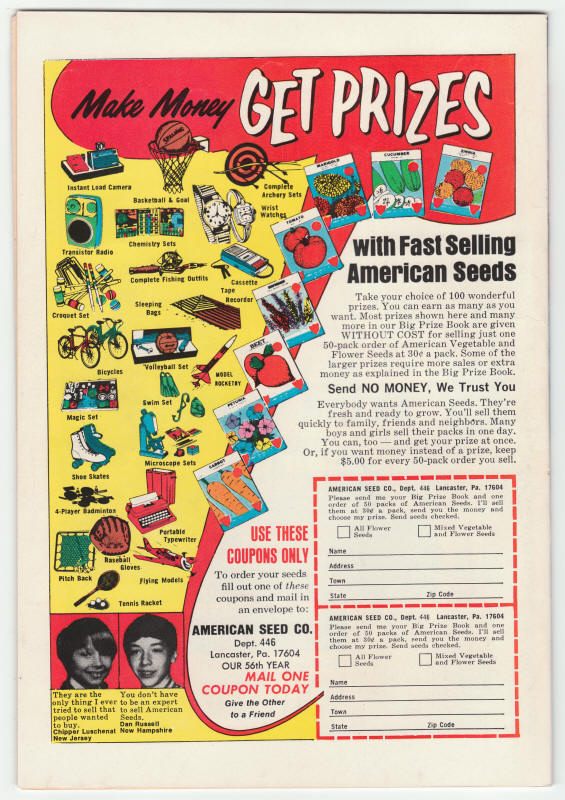 Amazing Adventures #24 back cover