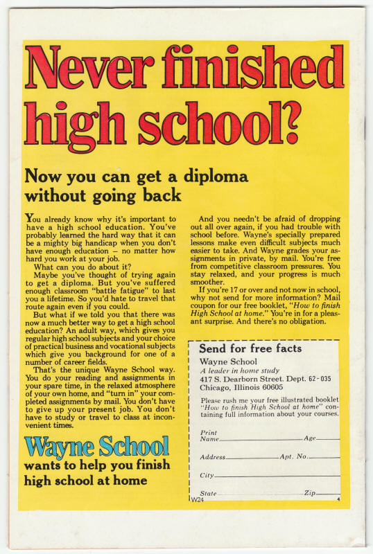 Amazing Adventures #29 back cover