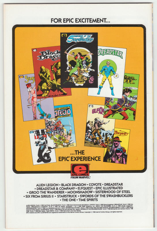 Amazing High Adventure #2 back cover