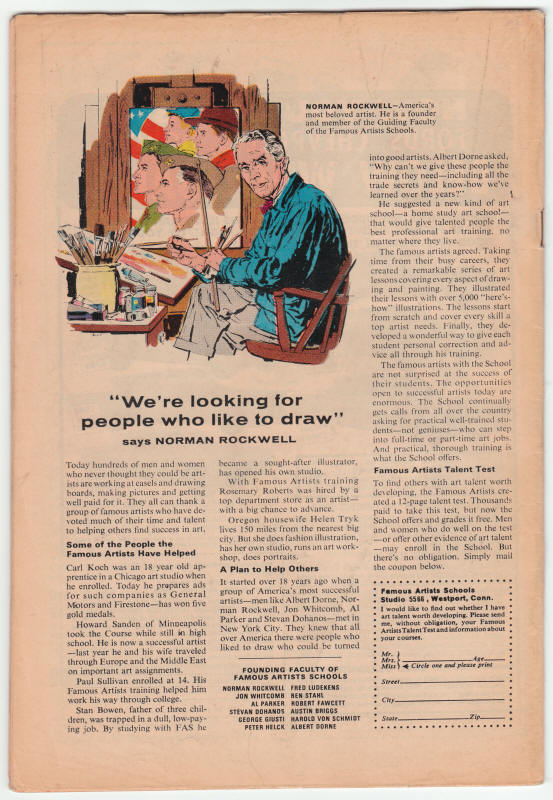 Amazing Spider-Man #55 back cover