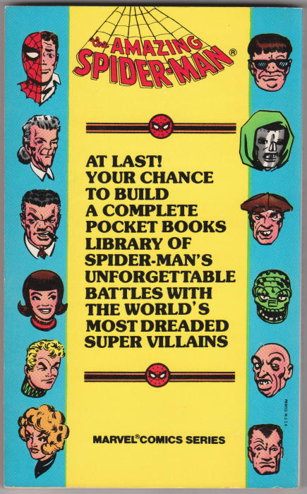 The Amazing Spider-Man Paperback 1 back cover