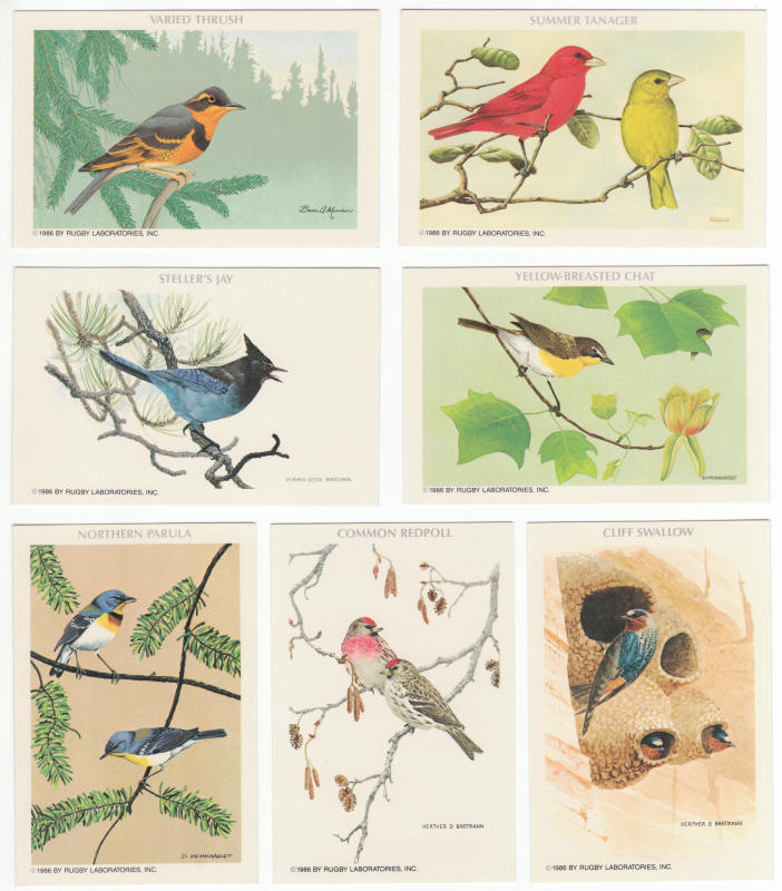 1986 American Wildlife Heritage Cards