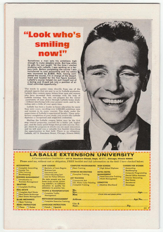 The Avengers 105 back cover