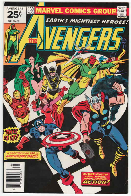 The Avengers 150 front cover
