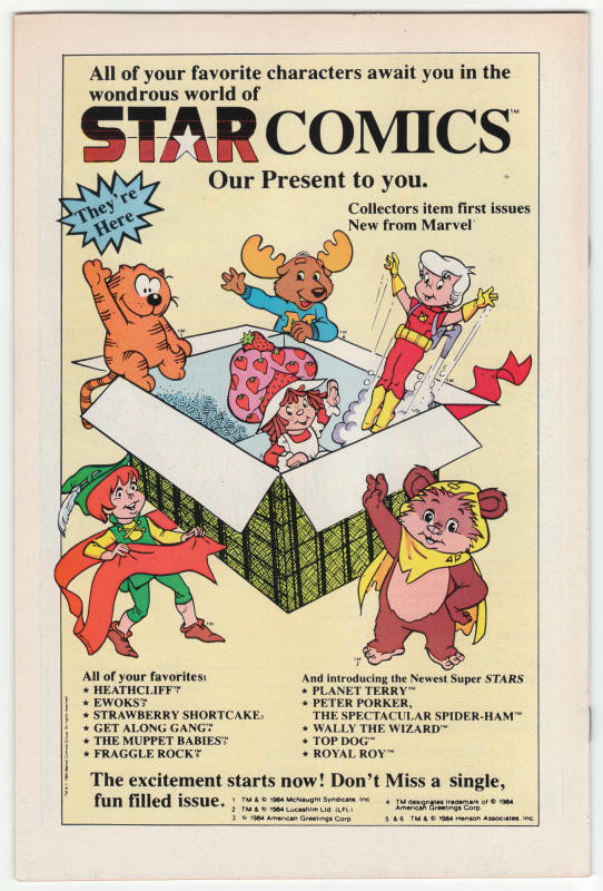 The Avengers #254 back cover