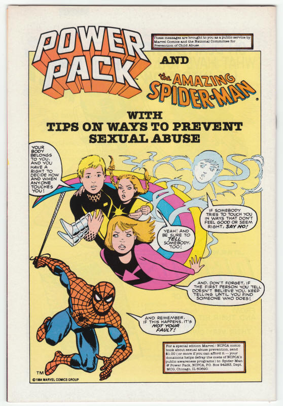 The Avengers 268 back cover