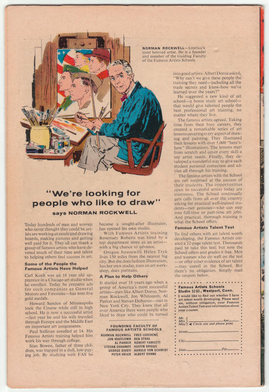 The Avengers #41 back cover