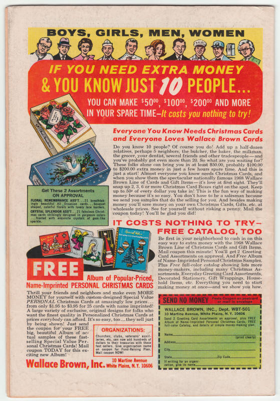 The Avengers #56 back cover