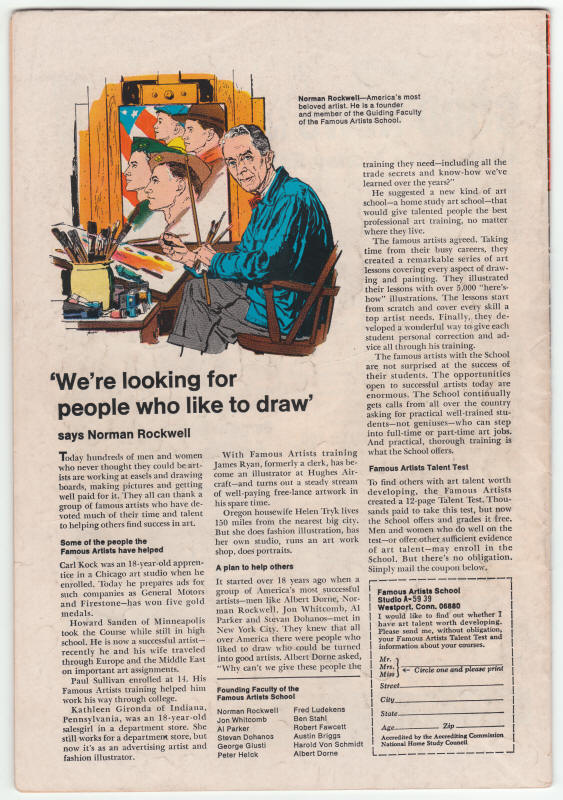 The Avengers #57 back cover