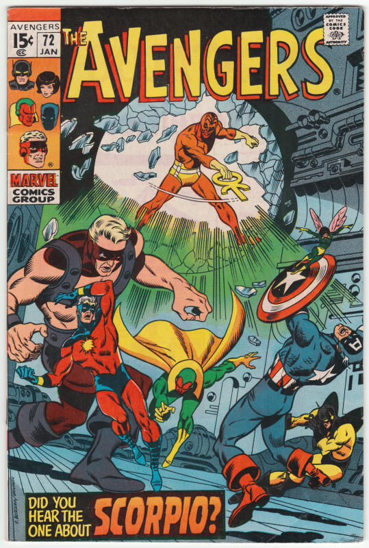 The Avengers #72 front cover