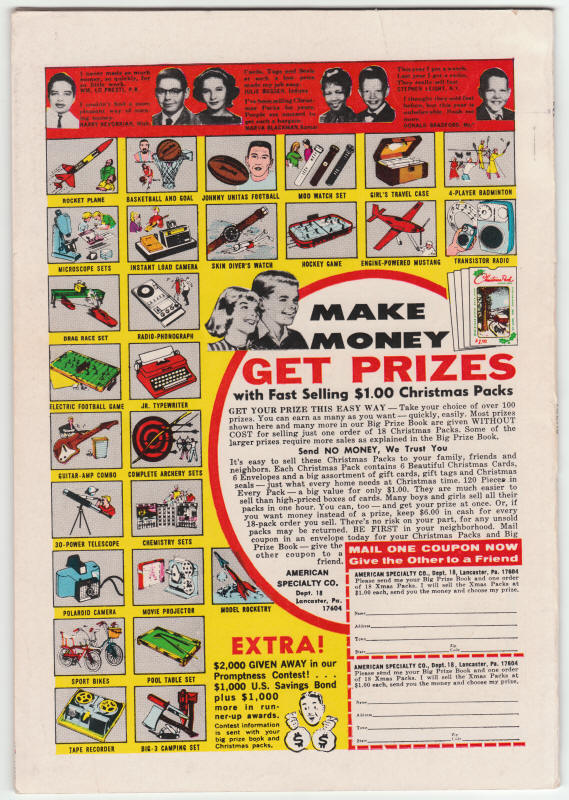 The Avengers #93 back cover