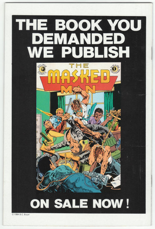 Aztec Ace #8 back cover