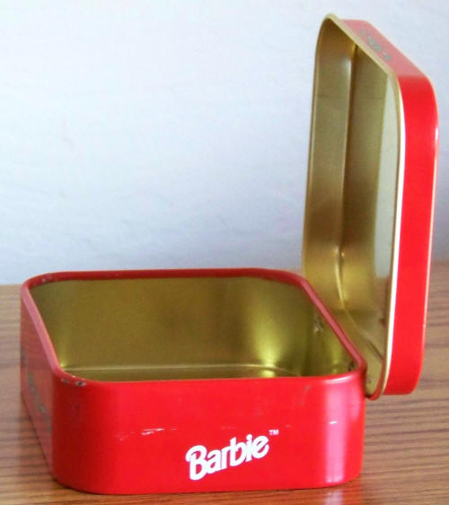 Barbie Assorted Chocolates Christmas Tin 1997