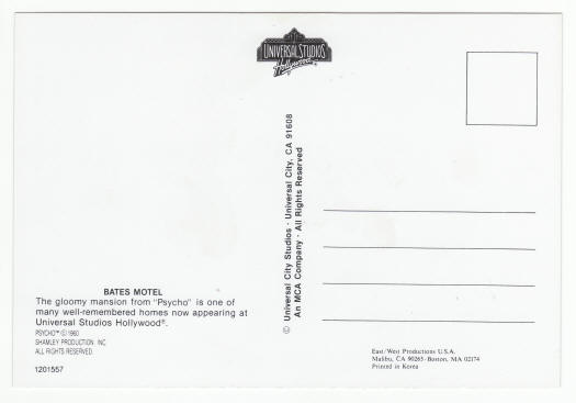 Bates Motel Post Card