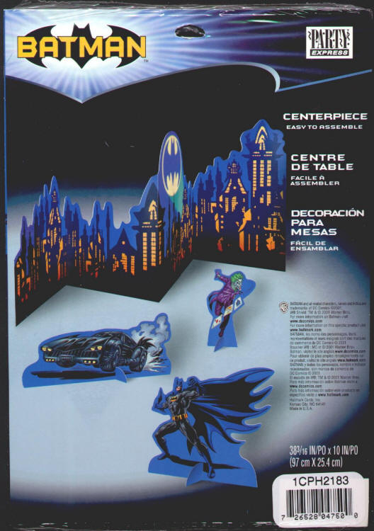 Batman Party Table Centerpiece