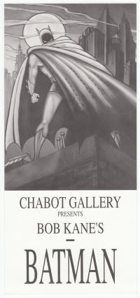 Batman Bob Kane Gallery Invitation
