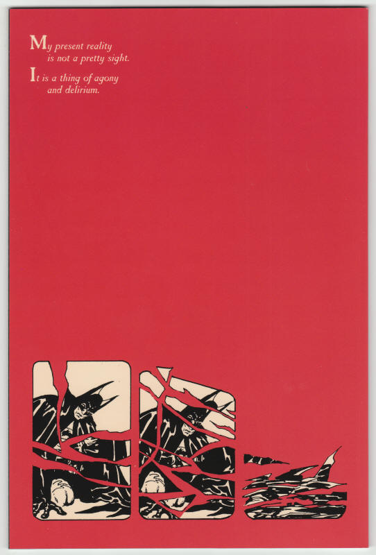 Batman The Cult #1 back cover