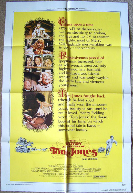 Bawdy Adventures Of Tom Jones One Sheet Movie Poster