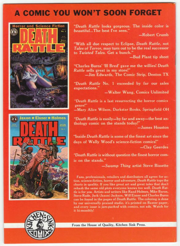 Bizarre Sex #5 back cover