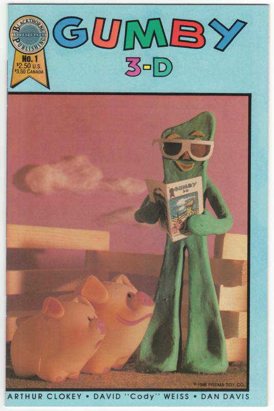 Blackthorne 3-D Series 10 Gumby front cover