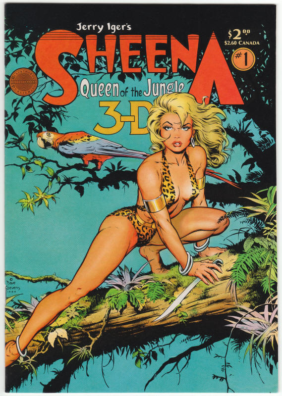 Blackthorne 3-D Series 1 Sheena Queen Of The Jungle front cover