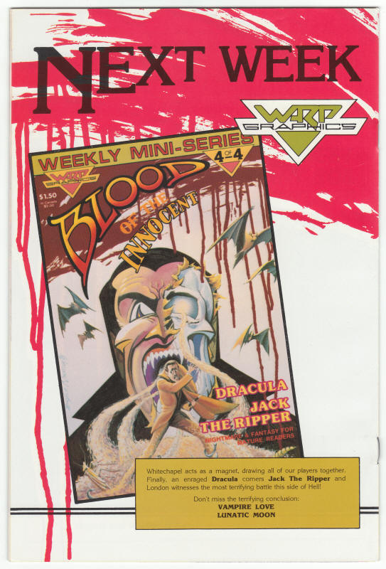 Blood Of The Innocent #3 back cover