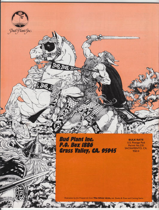 Fantasy and Comic Art Catalog 19 back cover