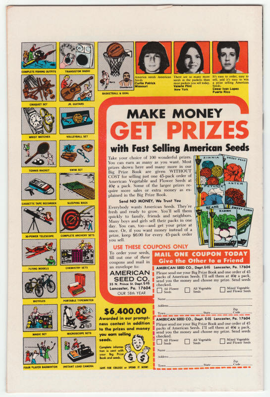 Captain America #197 back cover