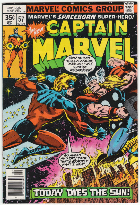 Captain Marvel #57 front cover