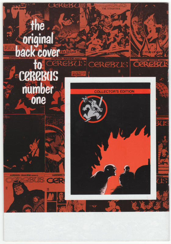 Cerebus Bi-Weekly #1 back cover