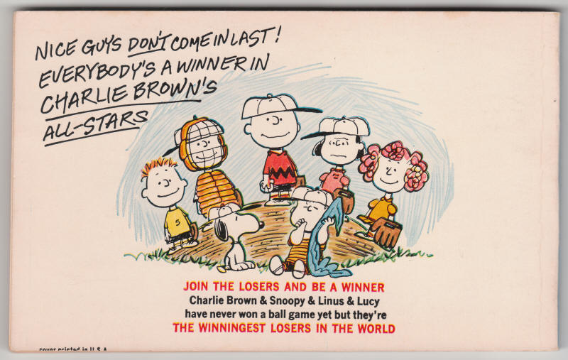 Charlie Browns All Stars back cover