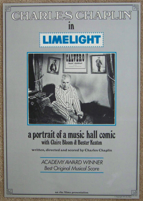 Charlie Chaplin Limelight Movie Poster