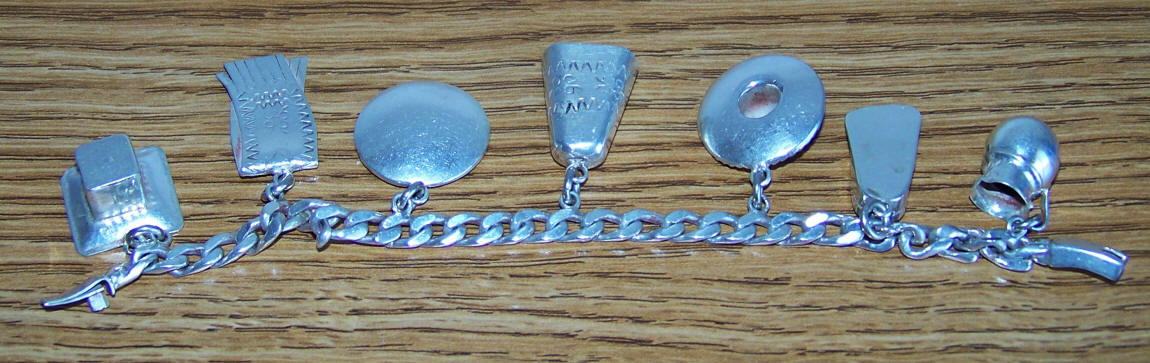 Mexico City Sterling Silver Charm Bracelet