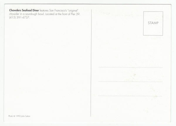 Chowders Seafood Diner Post Card
