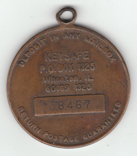 Circle K Store Keychain Fob back