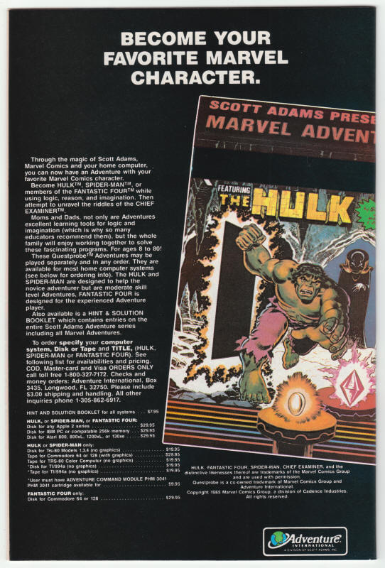 Cloak And Dagger #6 back cover