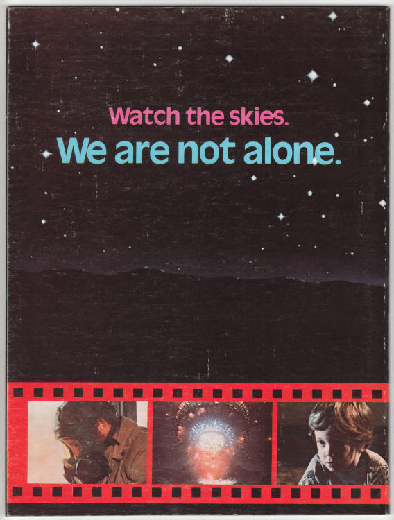 Close Encounters Of The Third Kind back cover